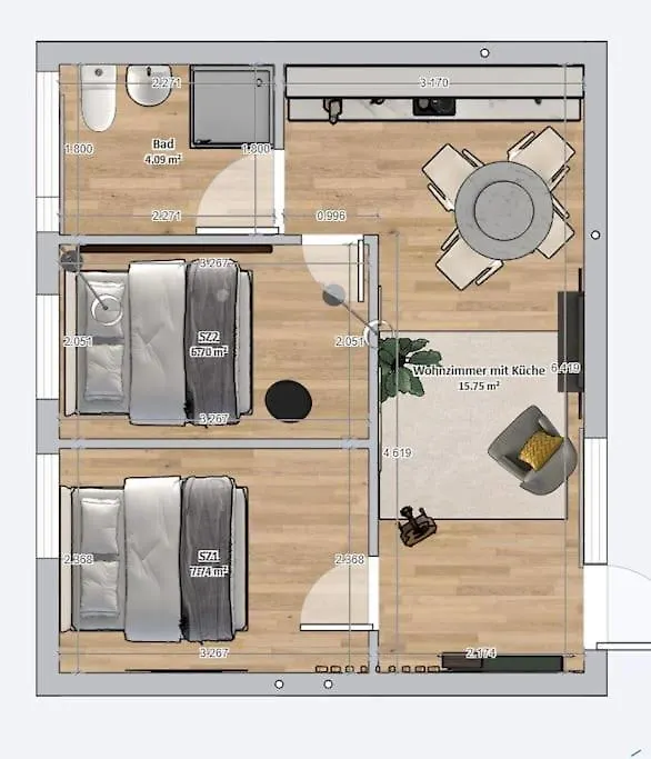 Flatista Homes - Jungle House Munich 0*,